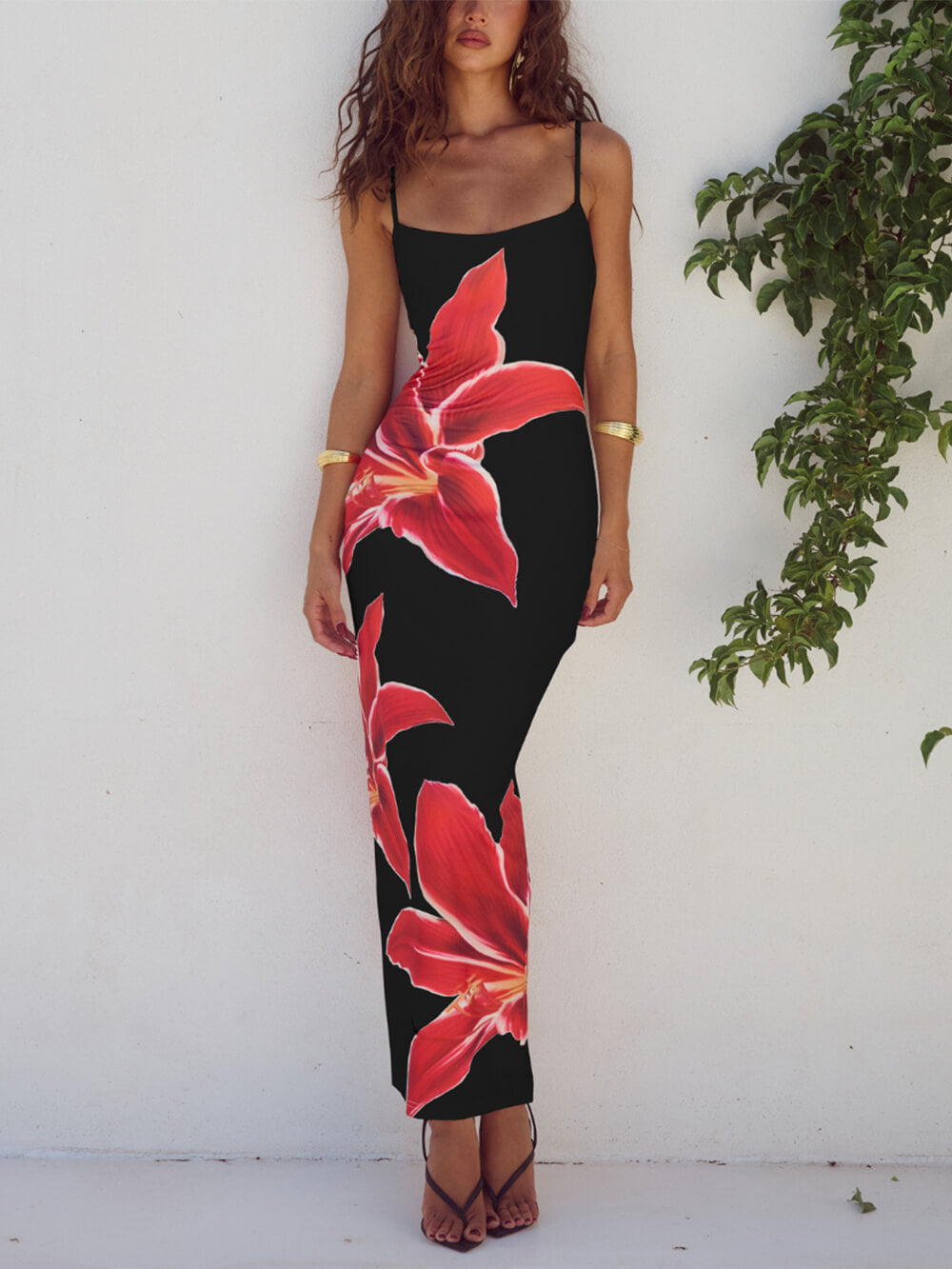 Floral Print Maxi Dress