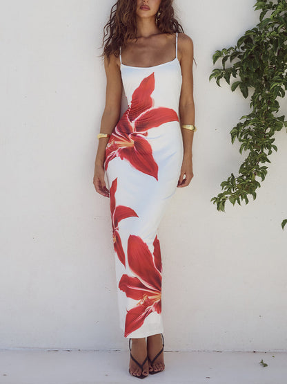 Floral Print Maxi Dress