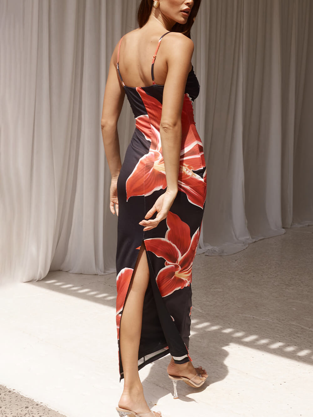 Floral Print Maxi Dress