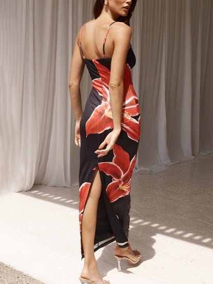 Floral Print Maxi Dress