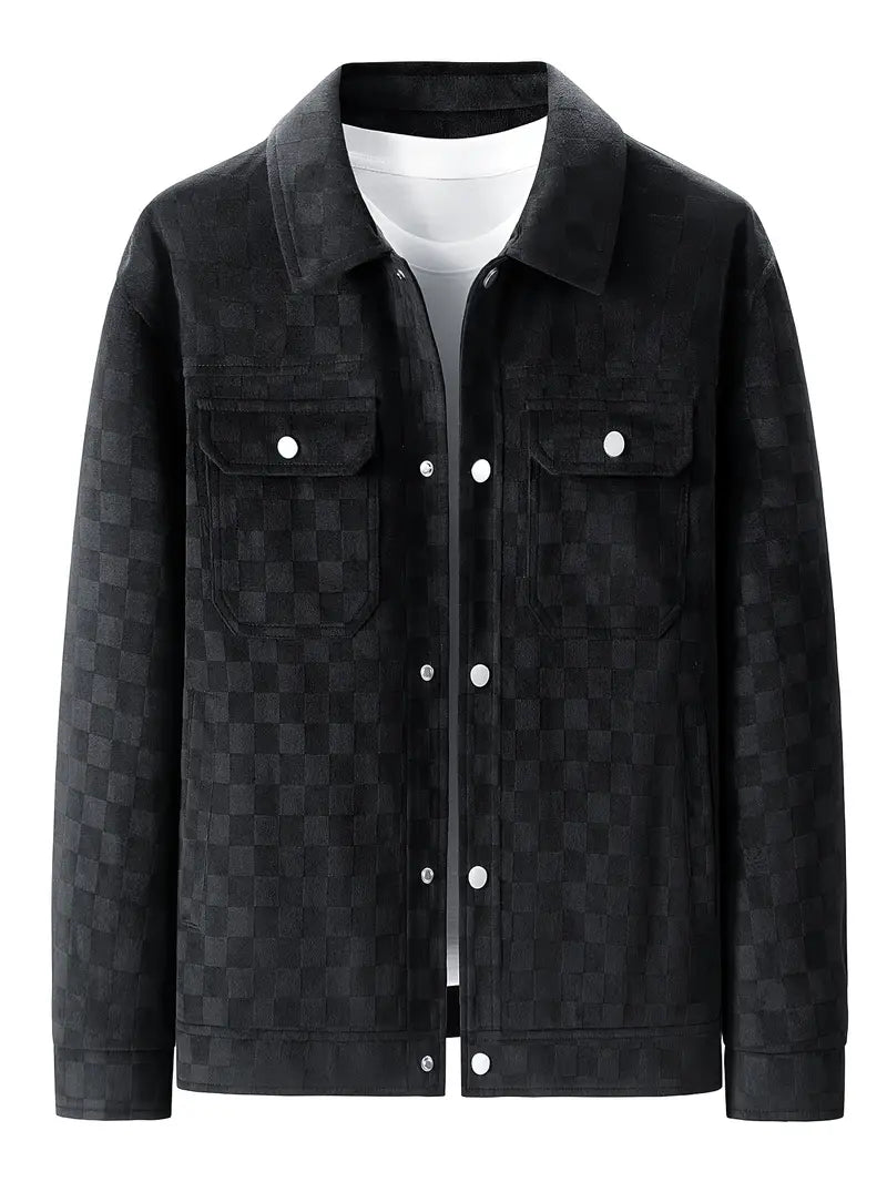 Mavrick Checkered Velour Jacket