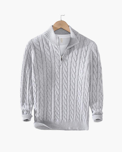 Ravello Zipped Cable Sweater