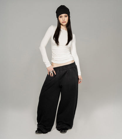 Low-Rise Baggy Sweatpants