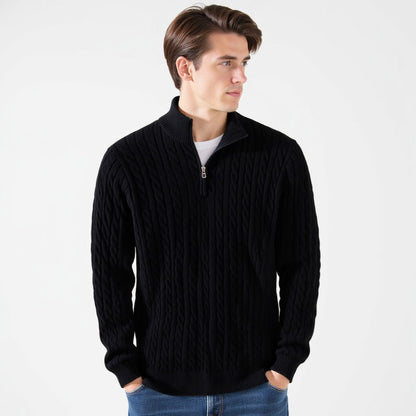 Ravello Zipped Cable Sweater