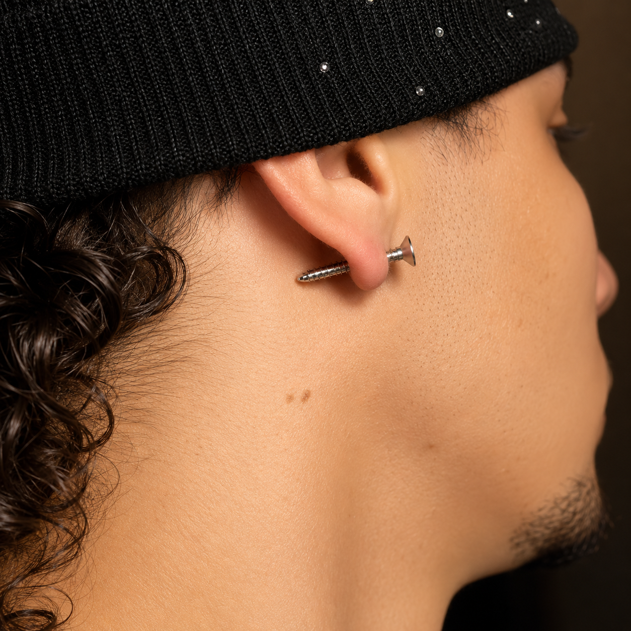 Screw Stud Earrings
