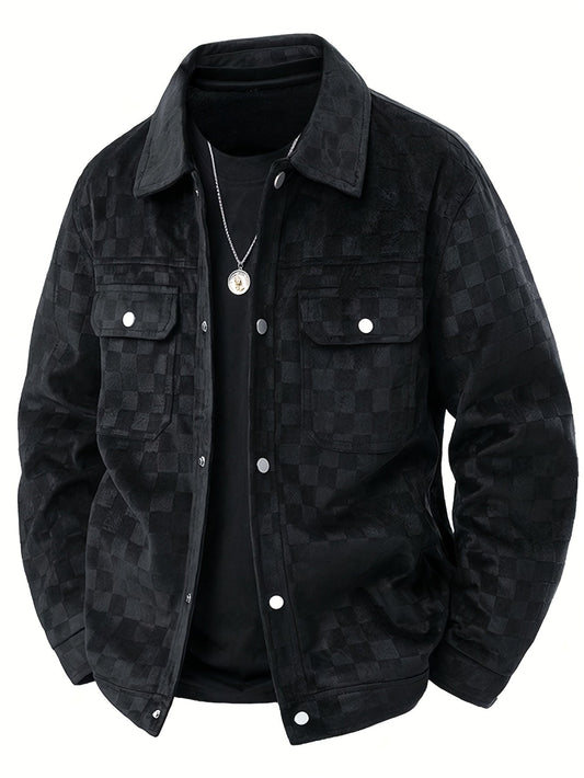 Mavrick Checkered Velour Jacket